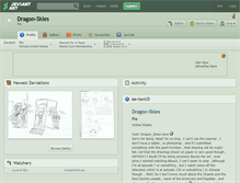 Tablet Screenshot of dragon-skies.deviantart.com