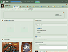 Tablet Screenshot of phelous.deviantart.com