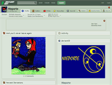 Tablet Screenshot of nieporte.deviantart.com