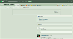 Desktop Screenshot of dragon-of-dispare.deviantart.com
