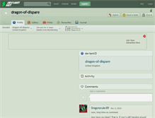 Tablet Screenshot of dragon-of-dispare.deviantart.com