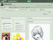Tablet Screenshot of cadencemarie.deviantart.com
