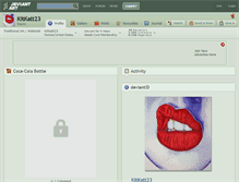 Tablet Screenshot of kitkatt23.deviantart.com