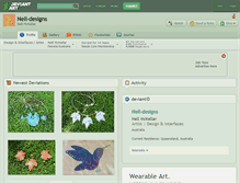 Tablet Screenshot of nell-designs.deviantart.com