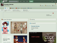 Tablet Screenshot of dynasty-heroes.deviantart.com