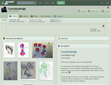 Tablet Screenshot of comicbookhigh.deviantart.com