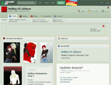 Tablet Screenshot of hellboy-oc-alliance.deviantart.com