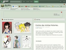 Tablet Screenshot of die-dirty.deviantart.com