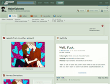 Tablet Screenshot of majorepicness.deviantart.com