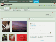 Tablet Screenshot of angel-obsesser.deviantart.com