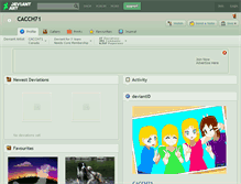 Tablet Screenshot of cacch71.deviantart.com