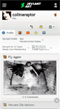 Mobile Screenshot of collinaraptor.deviantart.com