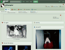 Tablet Screenshot of collinaraptor.deviantart.com