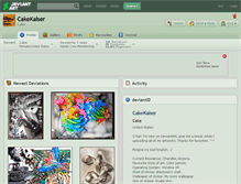 Tablet Screenshot of cakekaiser.deviantart.com