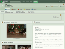 Tablet Screenshot of elftoshiba.deviantart.com