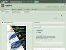 Tablet Screenshot of clearblood.deviantart.com