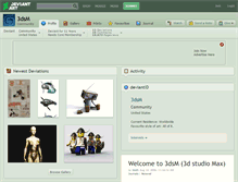Tablet Screenshot of 3dsm.deviantart.com