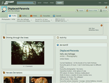 Tablet Screenshot of displaced-paranoia.deviantart.com