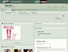Tablet Screenshot of lolita-cafe.deviantart.com