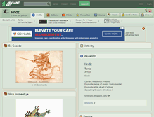 Tablet Screenshot of hndz.deviantart.com
