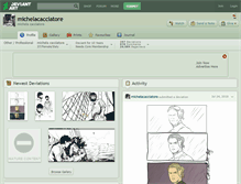 Tablet Screenshot of michelacacciatore.deviantart.com