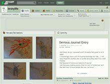 Tablet Screenshot of bronylife.deviantart.com