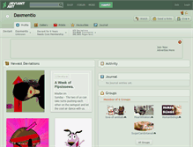 Tablet Screenshot of daxmentio.deviantart.com