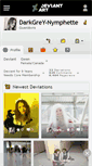 Mobile Screenshot of darkgrey-nymphette.deviantart.com
