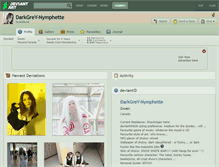 Tablet Screenshot of darkgrey-nymphette.deviantart.com