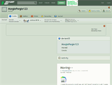 Tablet Screenshot of morgieporgie123.deviantart.com