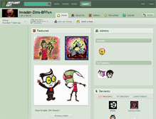 Tablet Screenshot of invader-zims-bffs.deviantart.com