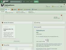 Tablet Screenshot of danoseknows.deviantart.com