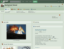 Tablet Screenshot of mechanical-7amod.deviantart.com