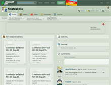 Tablet Screenshot of hinatalabella.deviantart.com