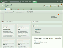 Tablet Screenshot of mistycloud.deviantart.com