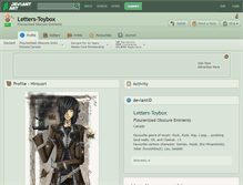 Tablet Screenshot of letters-toybox.deviantart.com