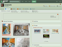 Tablet Screenshot of biniaimelle.deviantart.com