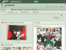 Tablet Screenshot of dewildbunbun.deviantart.com