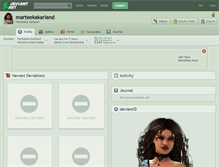 Tablet Screenshot of marteekakarland.deviantart.com