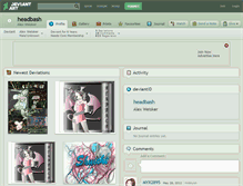 Tablet Screenshot of headbash.deviantart.com