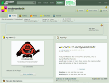 Tablet Screenshot of mrdynamite66.deviantart.com