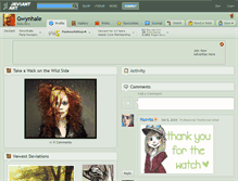 Tablet Screenshot of gwynhale.deviantart.com