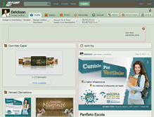 Tablet Screenshot of deickson.deviantart.com