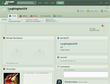 Tablet Screenshot of laughingman008.deviantart.com