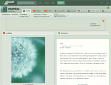 Tablet Screenshot of mbamboo.deviantart.com