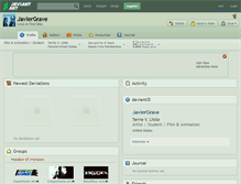Tablet Screenshot of javiergrave.deviantart.com