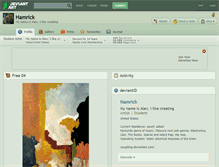 Tablet Screenshot of hamrick.deviantart.com