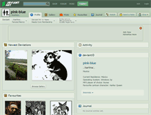 Tablet Screenshot of pink-blue.deviantart.com