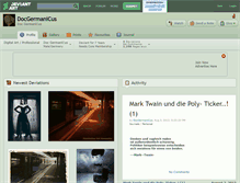 Tablet Screenshot of docgermanicus.deviantart.com