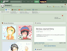 Tablet Screenshot of loveuno11.deviantart.com